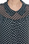 Блуза "Олси" 1610014/2 ОЛСИ (Горох/Черный)