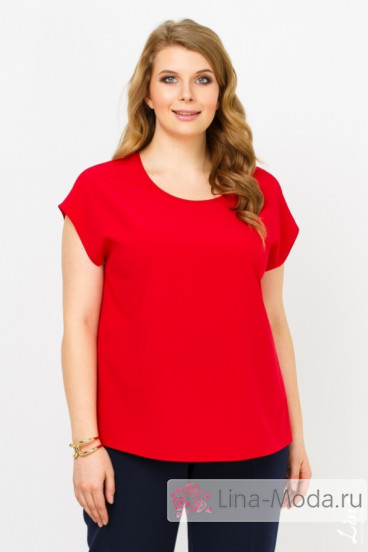 Блуза "Юта" Лина (Красный)